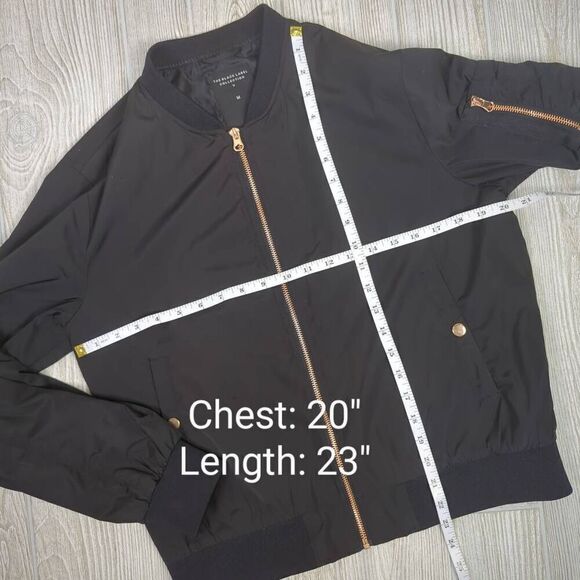 Lager 157 Womens Large The Black Label Collection Jacket Black Full Zip Front - Picture 9 of 9